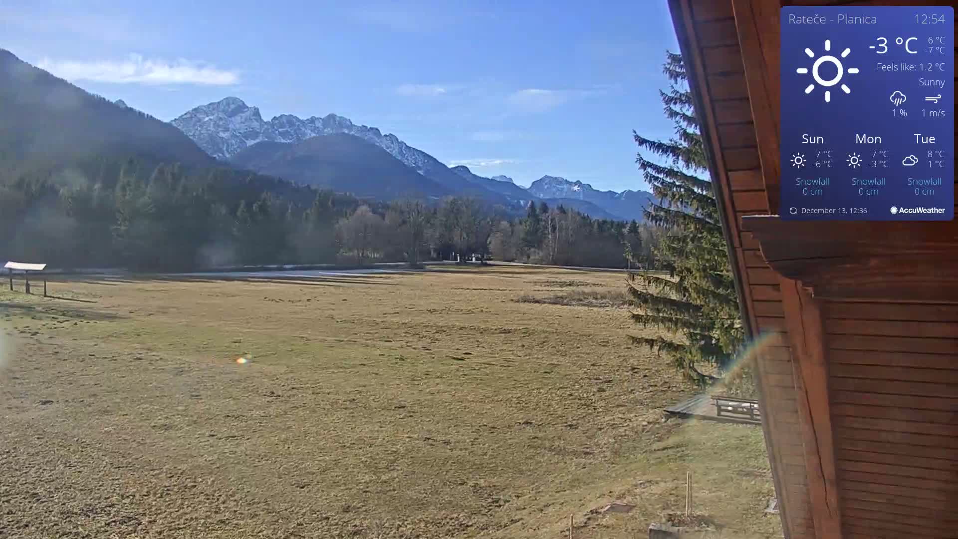 Ponca Rateče, Kranjska Gora Cross & Ski Country Tracks Live Cam - Jesenice, Gorenjska (Upper Carniola), Slovenia