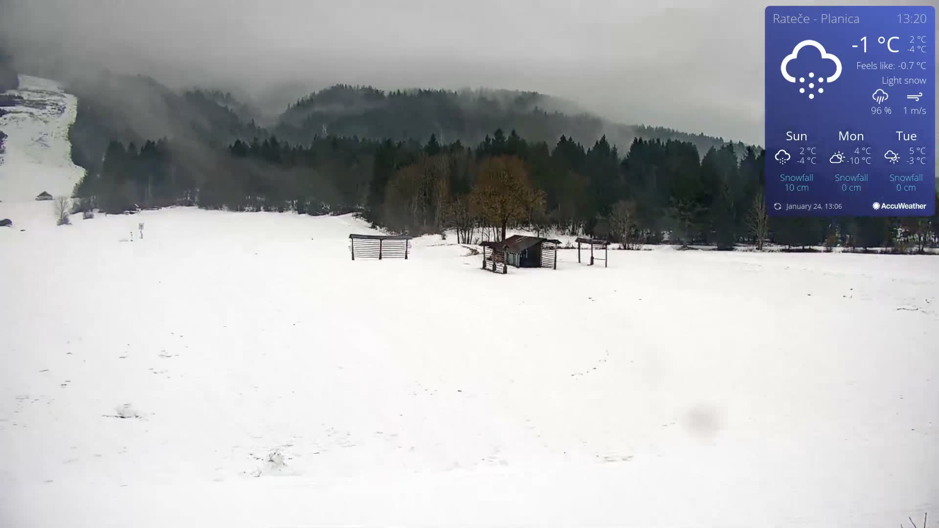 Ponca Rateče, Kranjska Gora Cross & Ski Country Tracks Live Cam - Jesenice, Gorenjska (Upper Carniola), Slovenia