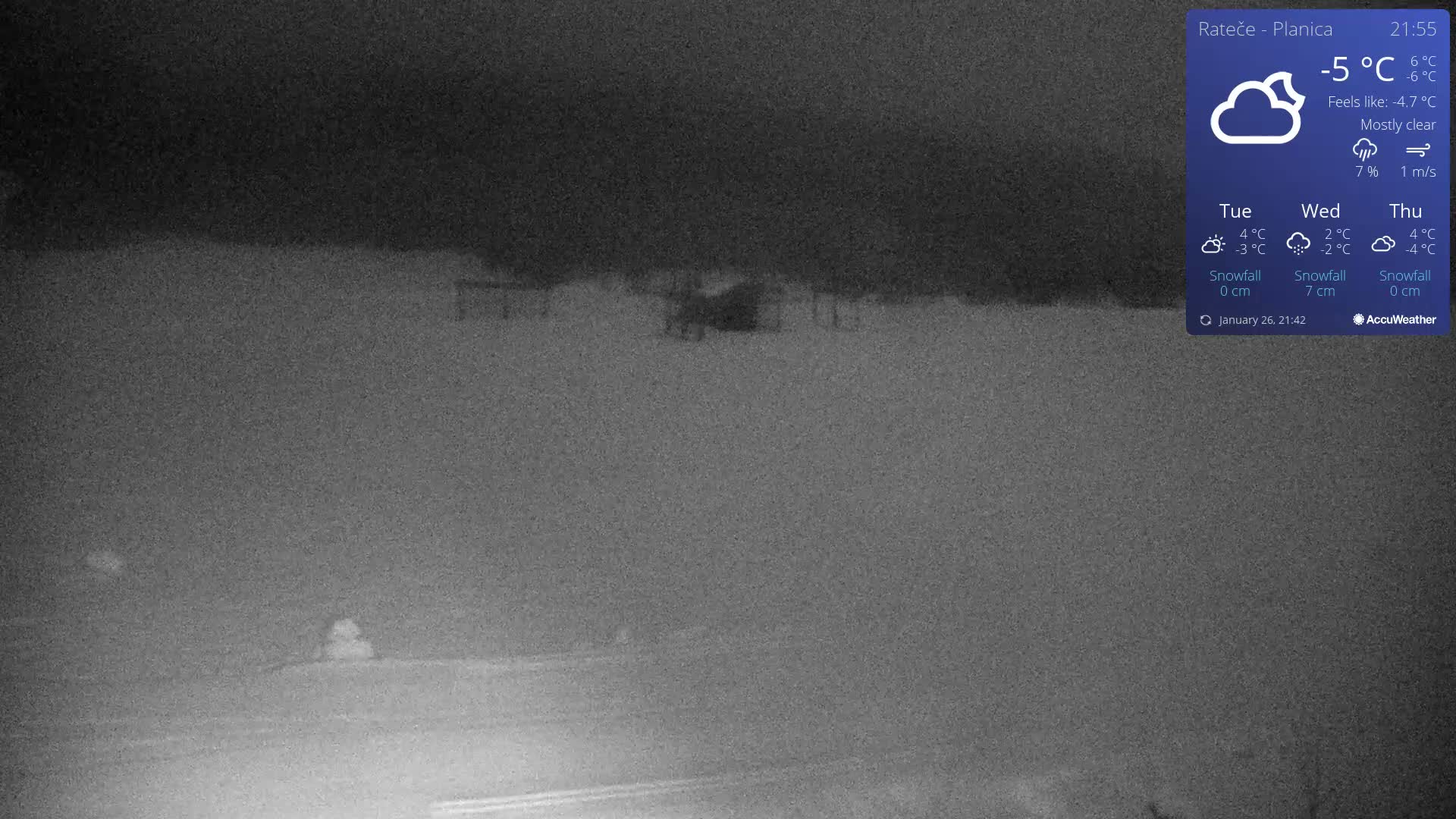 Ponca Rateče, Kranjska Gora Cross & Ski Country Tracks Live Cam - Jesenice, Gorenjska (Upper Carniola), Slovenia
