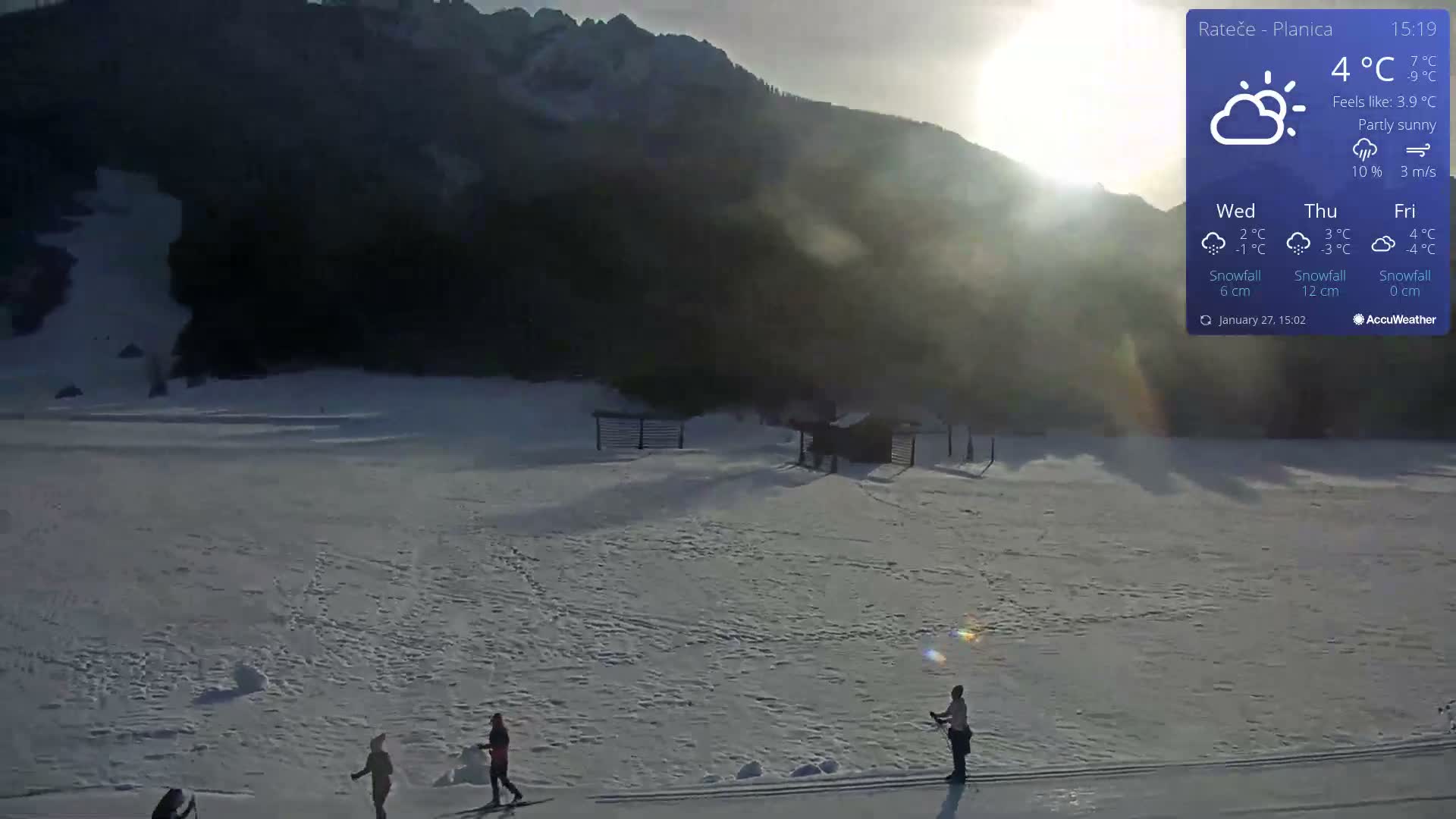 Ponca Rateče, Kranjska Gora Cross & Ski Country Tracks Live Cam - Jesenice, Gorenjska (Upper Carniola), Slovenia