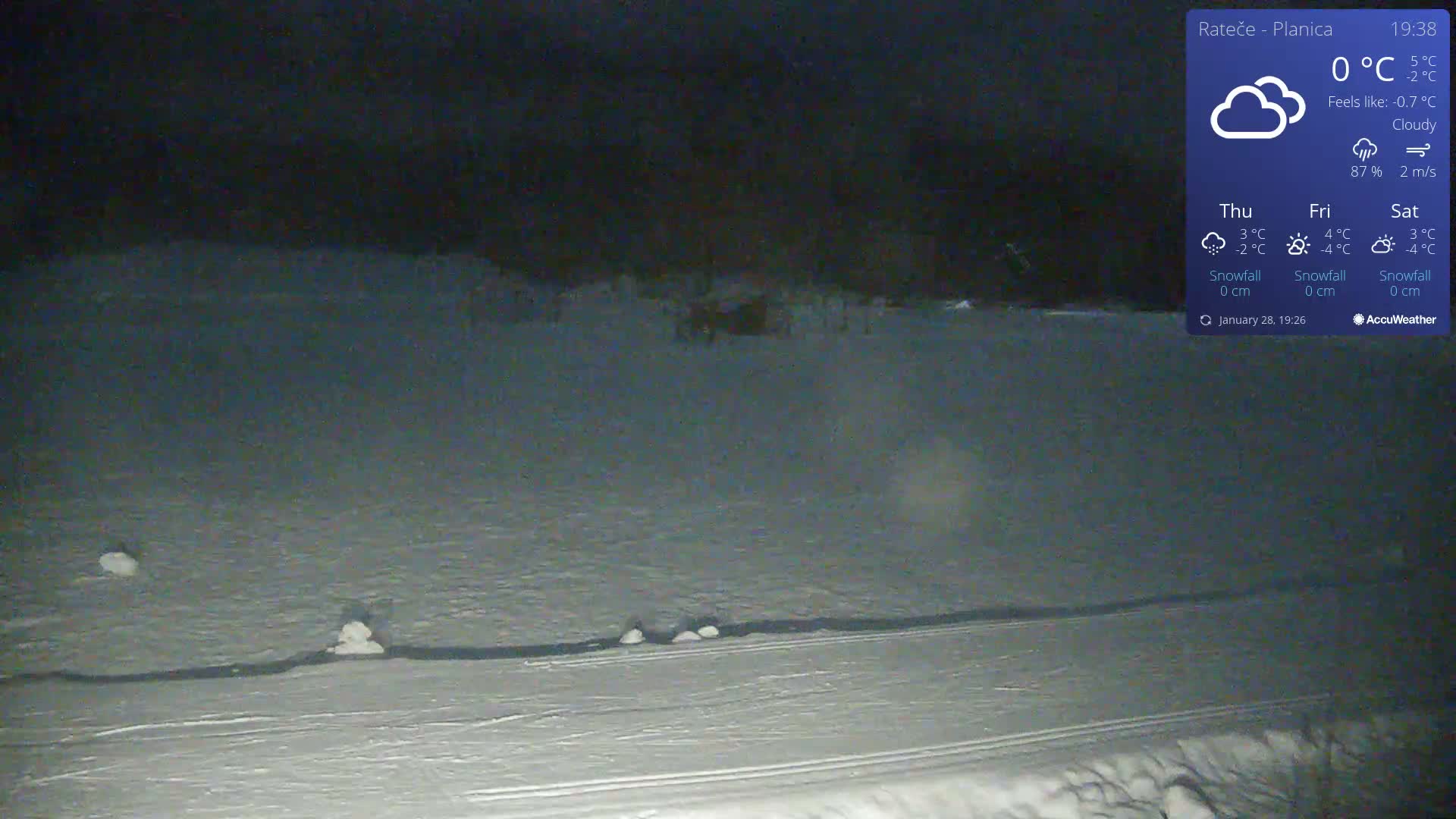 Ponca Rateče, Kranjska Gora Cross & Ski Country Tracks Live Cam - Jesenice, Gorenjska (Upper Carniola), Slovenia