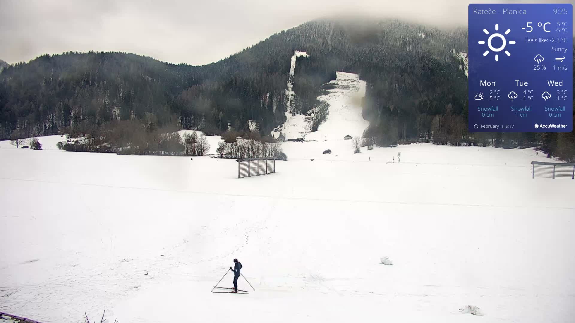 Ponca Rateče, Kranjska Gora Cross & Ski Country Tracks Live Cam - Jesenice, Gorenjska (Upper Carniola), Slovenia
