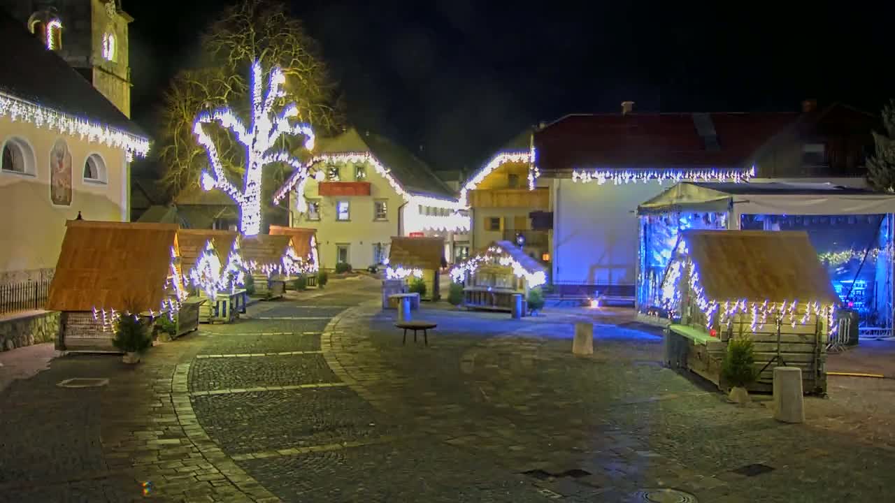 Kranjska Gora Town Center Live Cam - Jesenice, Gorenjska (Upper Carniola), Slovenia