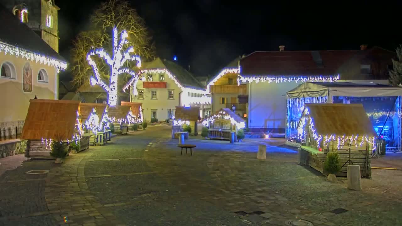 Kranjska Gora Town Center Live Cam - Jesenice, Gorenjska (Upper Carniola), Slovenia