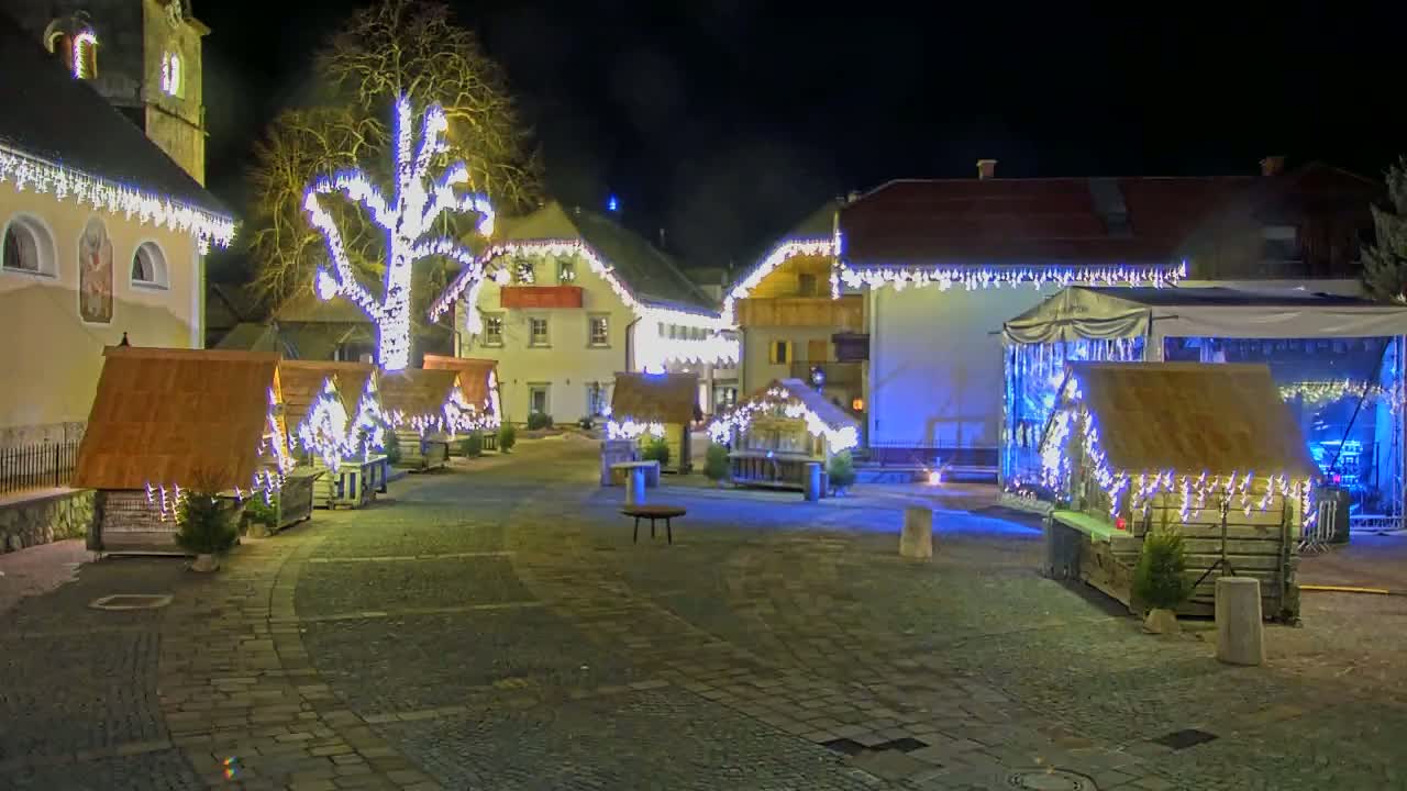 Kranjska Gora Town Center Live Cam - Jesenice, Gorenjska (Upper Carniola), Slovenia