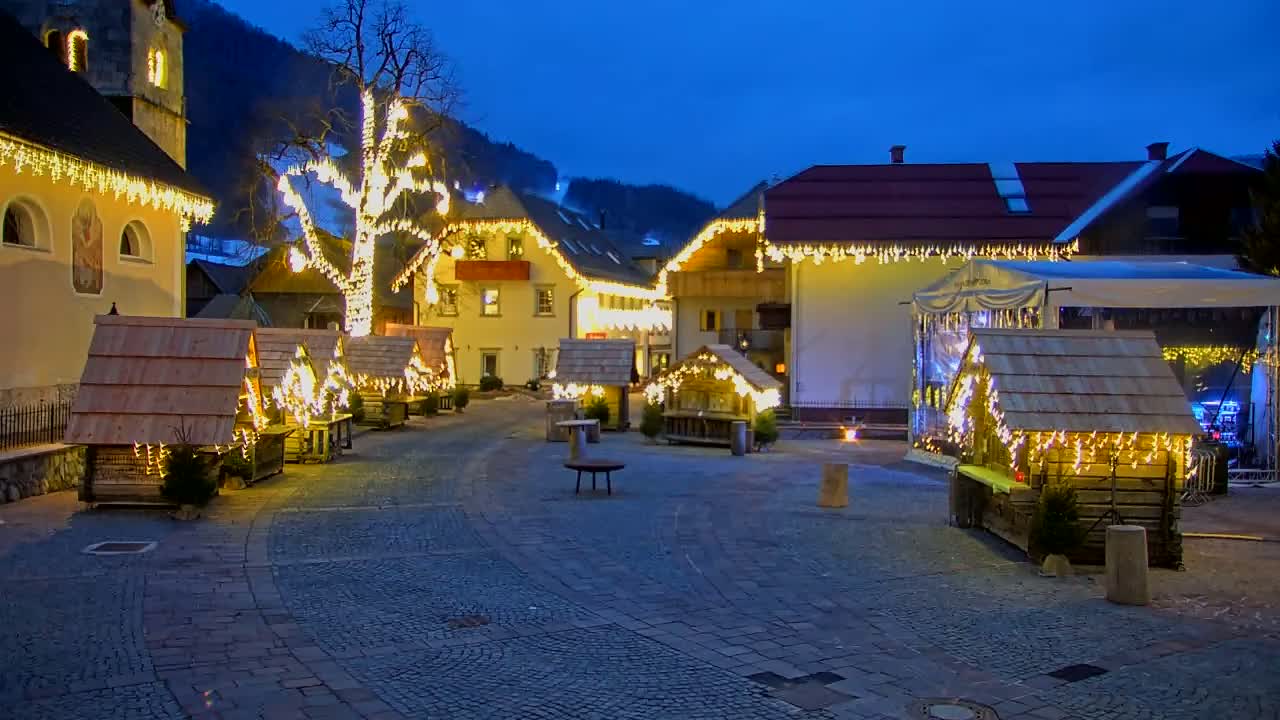 Kranjska Gora Town Center Live Cam - Jesenice, Gorenjska (Upper Carniola), Slovenia