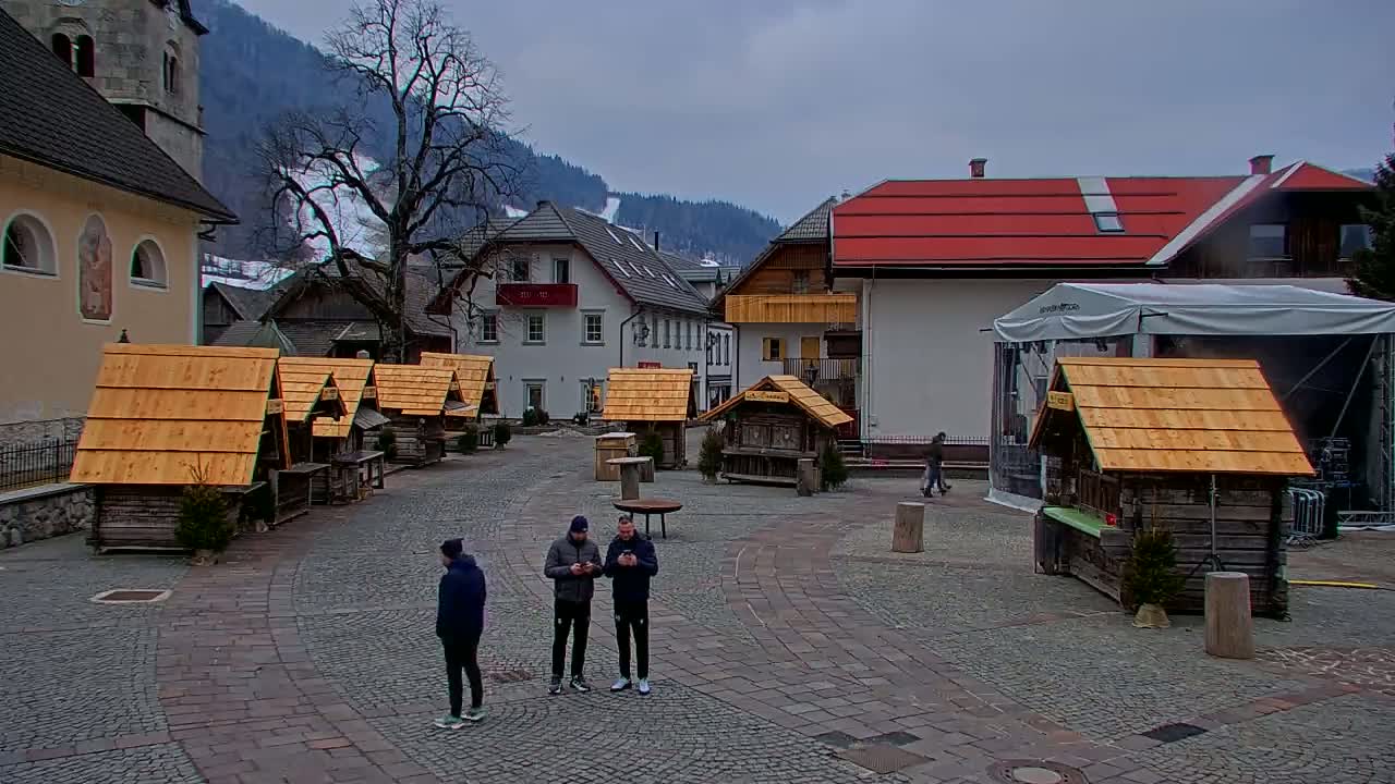 Kranjska Gora Town Center Live Cam - Jesenice, Gorenjska (Upper Carniola), Slovenia