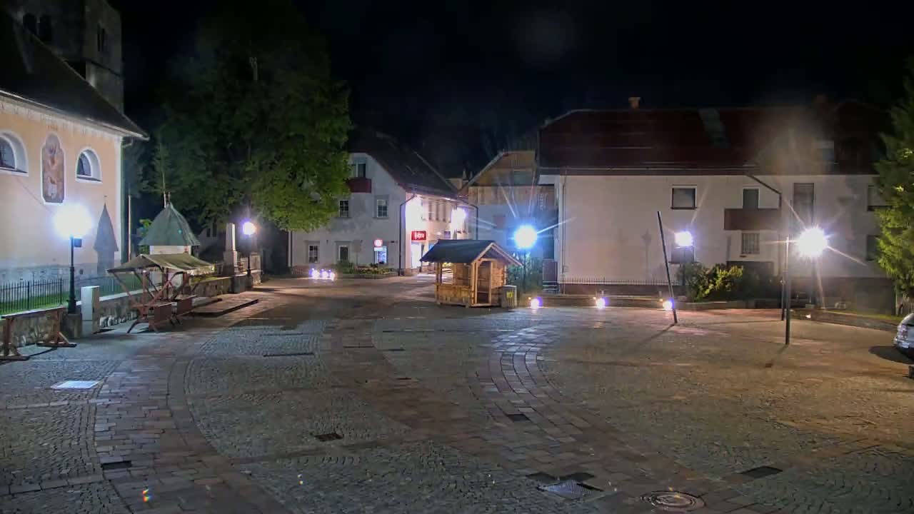 Kranjska Gora Town Center Live Cam - Jesenice, Gorenjska (Upper Carniola), Slovenia