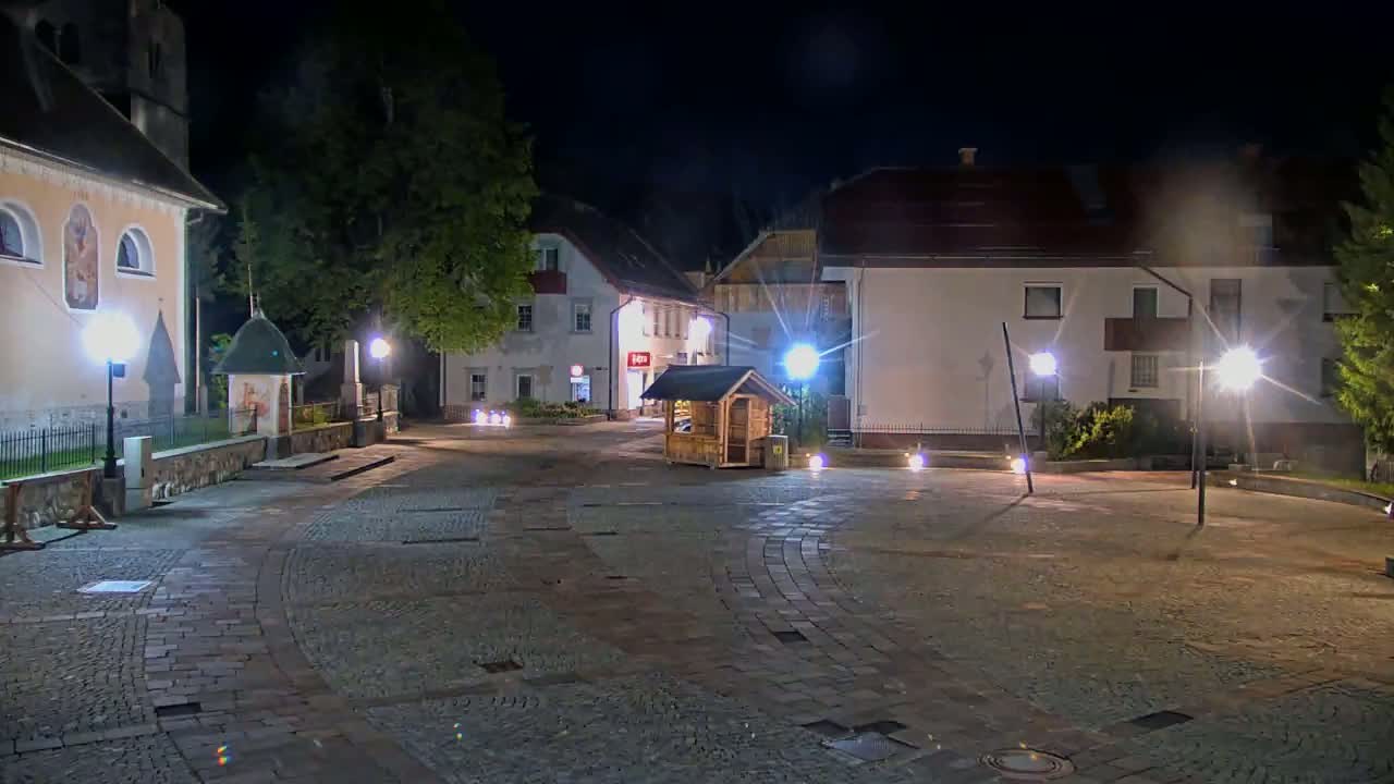 Kranjska Gora Town Center Live Cam - Jesenice, Gorenjska (Upper Carniola), Slovenia