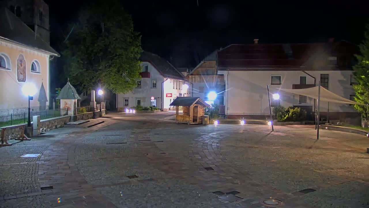 Kranjska Gora Town Center Live Cam - Jesenice, Gorenjska (Upper Carniola), Slovenia