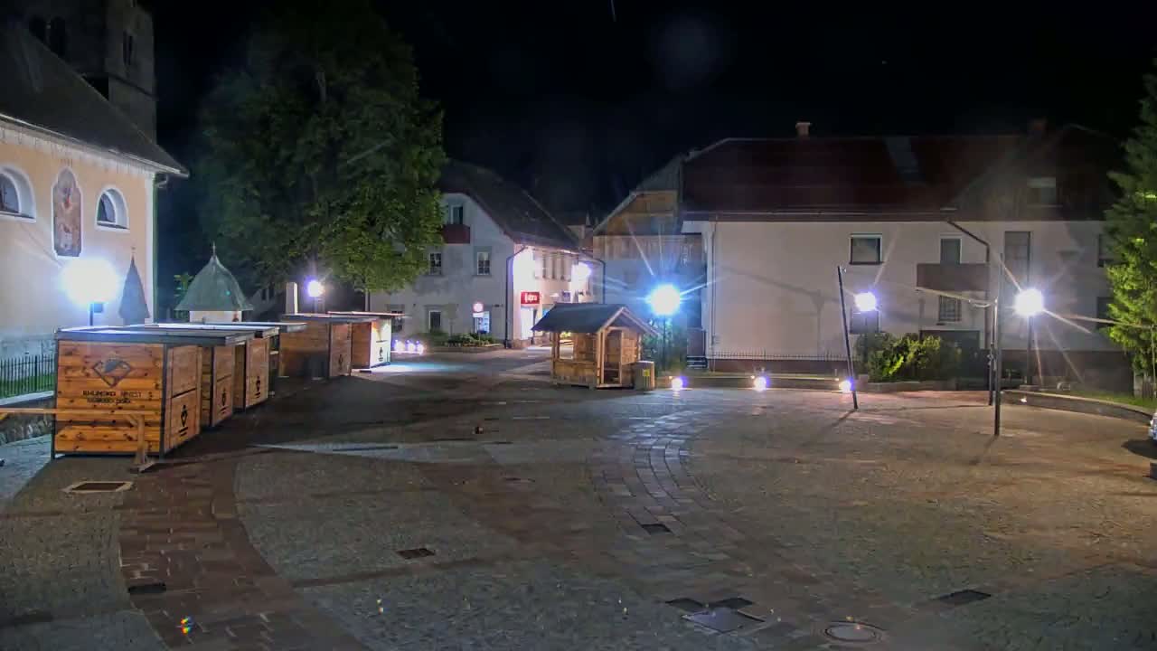 Kranjska Gora Town Center Live Cam - Jesenice, Gorenjska (Upper Carniola), Slovenia