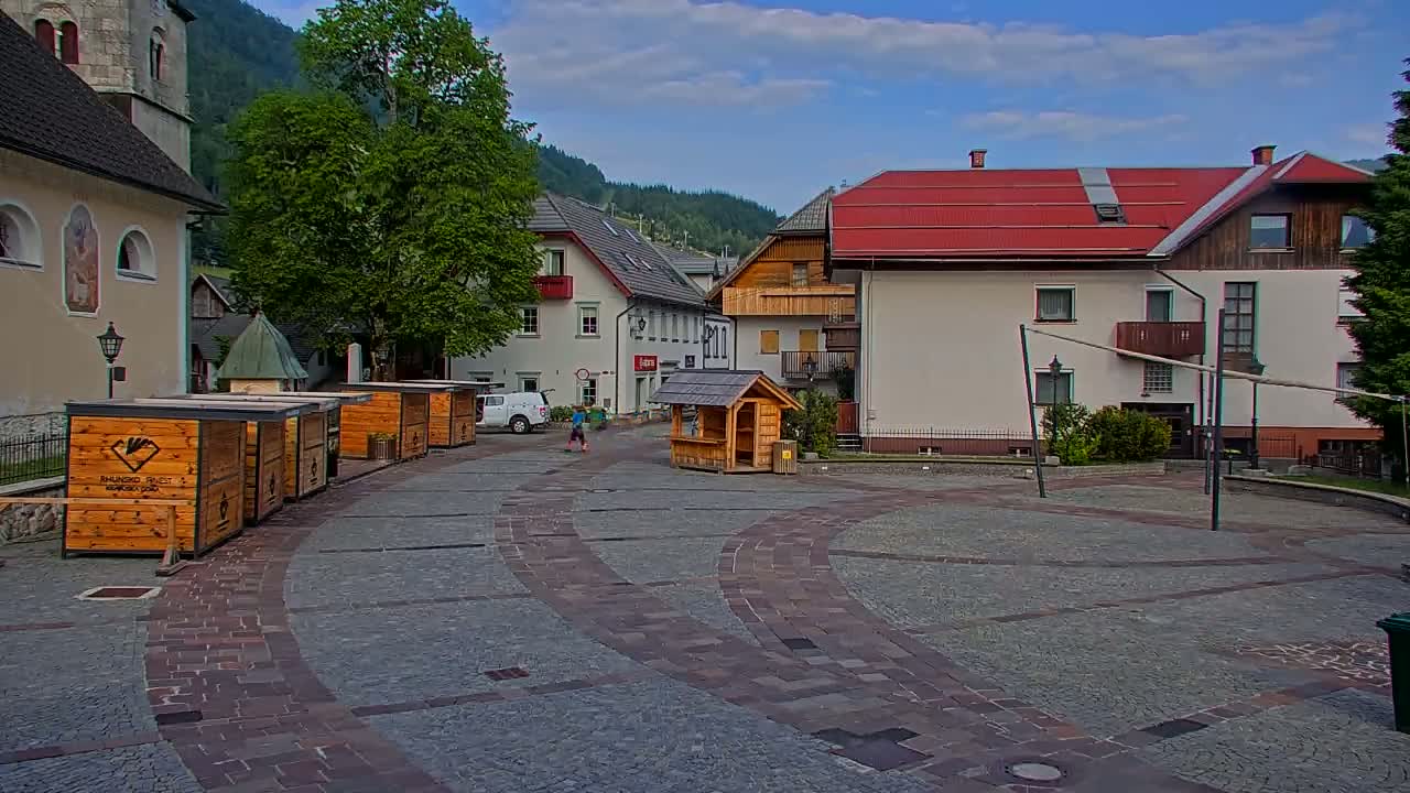 Kranjska Gora Town Center Live Cam - Jesenice, Gorenjska (Upper Carniola), Slovenia