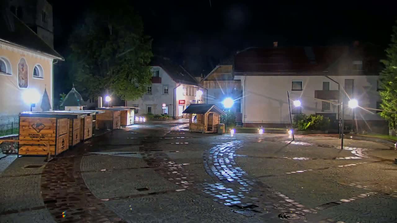 Kranjska Gora Town Center Live Cam - Jesenice, Gorenjska (Upper Carniola), Slovenia