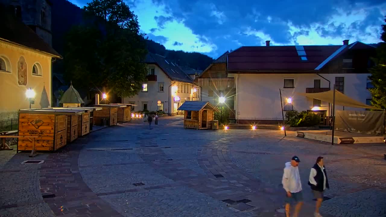Kranjska Gora Town Center Live Cam - Jesenice, Gorenjska (Upper Carniola), Slovenia