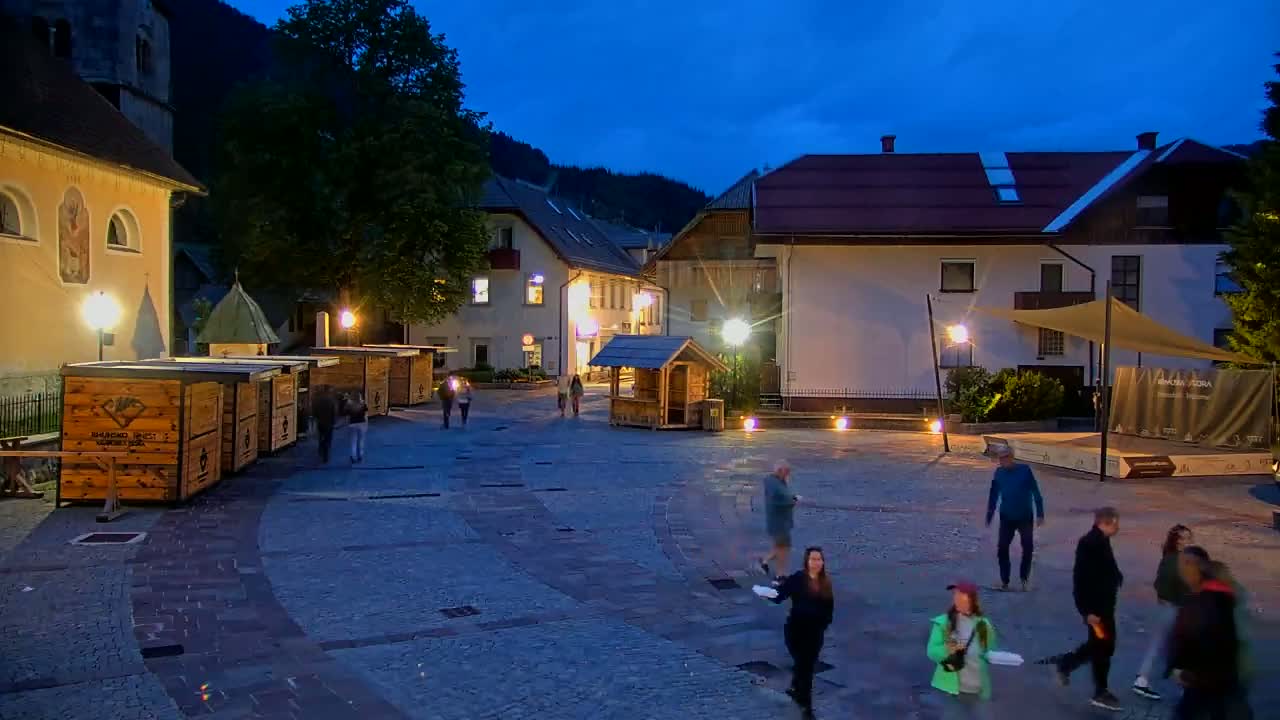 Kranjska Gora Town Center Live Cam - Jesenice, Gorenjska (Upper Carniola), Slovenia