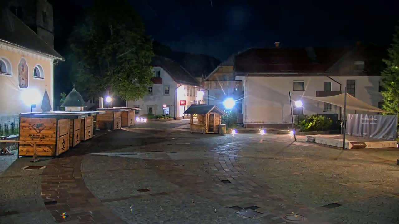 Kranjska Gora Town Center Live Cam - Jesenice, Gorenjska (Upper Carniola), Slovenia