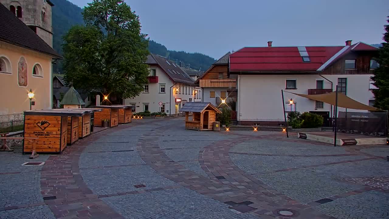 Kranjska Gora Town Center Live Cam - Jesenice, Gorenjska (Upper Carniola), Slovenia