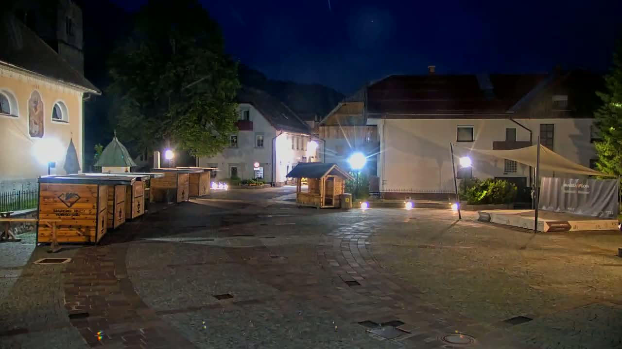 Kranjska Gora Town Center Live Cam - Jesenice, Gorenjska (Upper Carniola), Slovenia