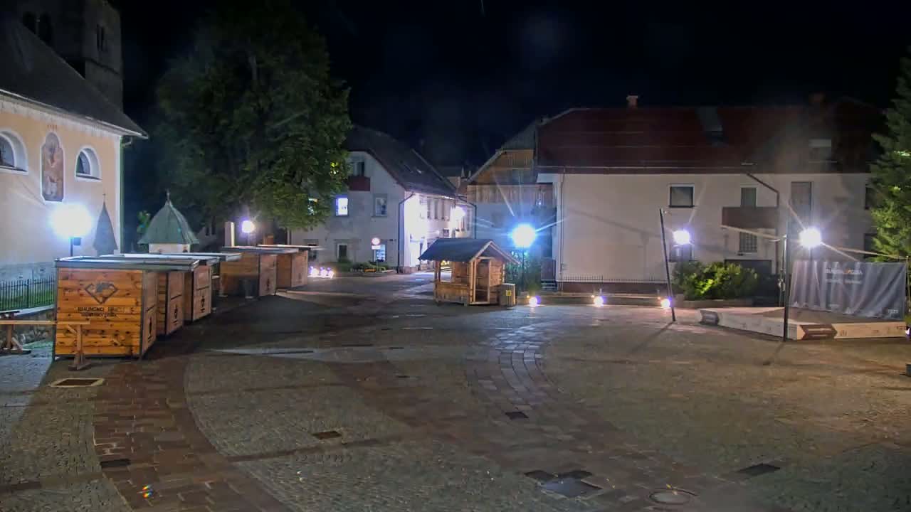 Kranjska Gora Town Center Live Cam - Jesenice, Gorenjska (Upper Carniola), Slovenia