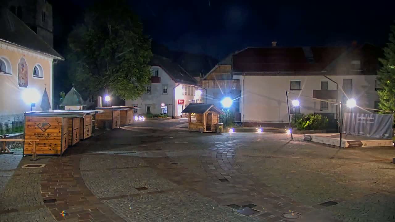 Kranjska Gora Town Center Live Cam - Jesenice, Gorenjska (Upper Carniola), Slovenia