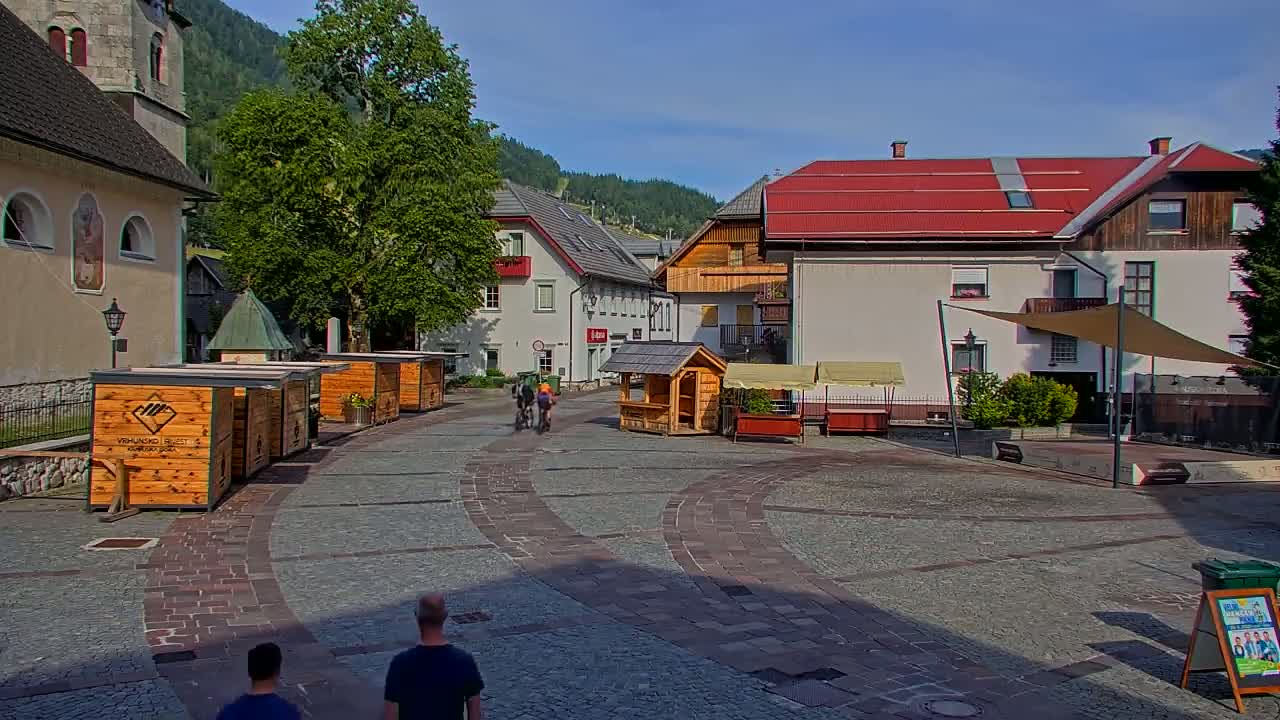 Kranjska Gora Town Center Live Cam - Jesenice, Gorenjska (Upper Carniola), Slovenia