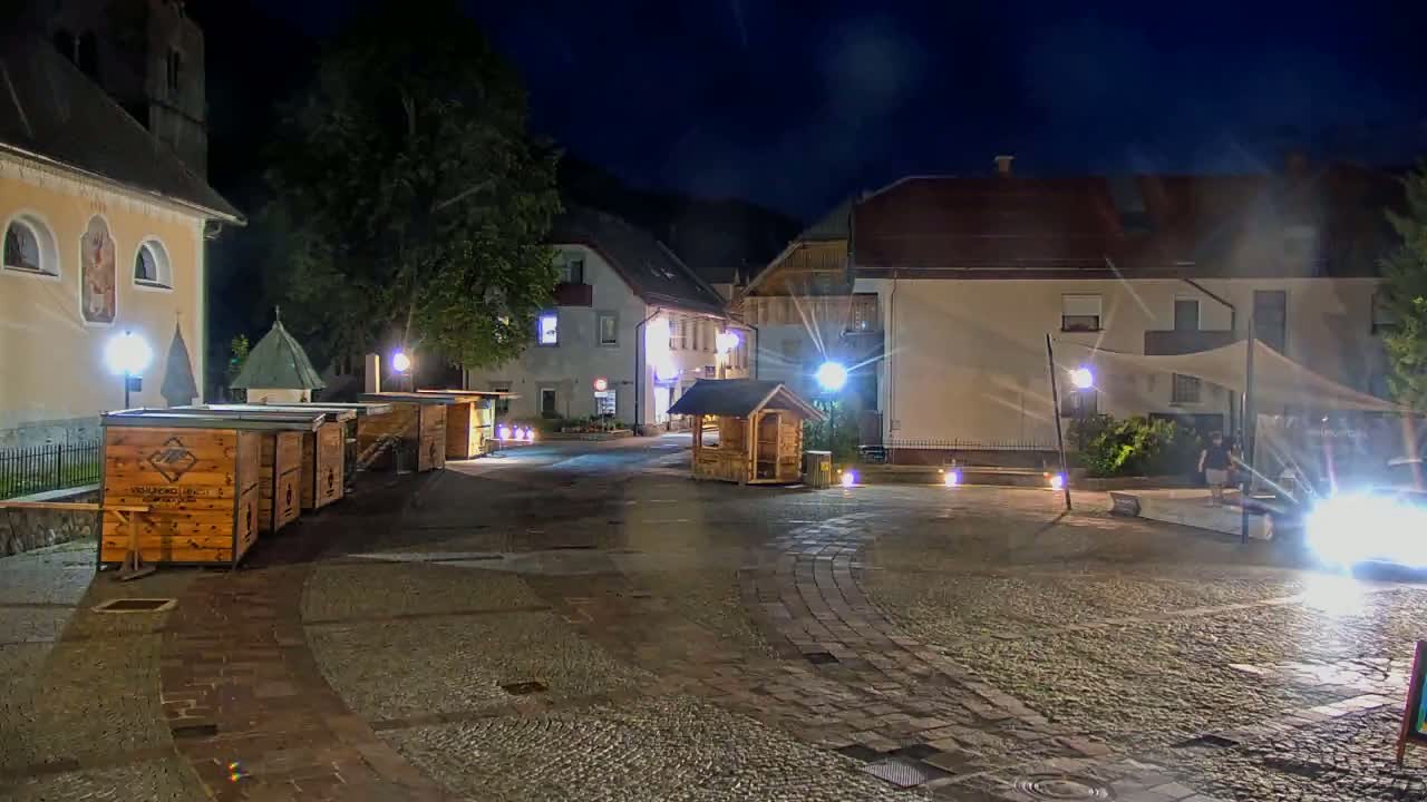 Kranjska Gora Town Center Live Cam - Jesenice, Gorenjska (Upper Carniola), Slovenia