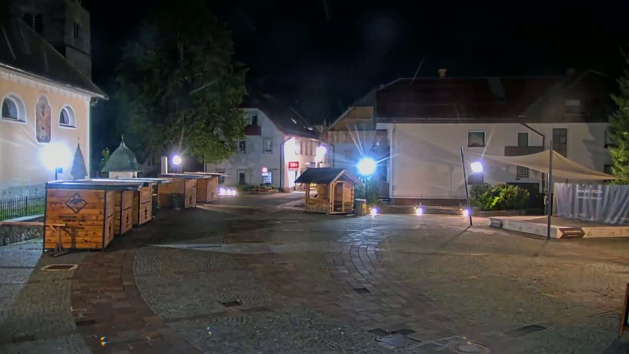 Kranjska Gora Town Center Live Cam - Jesenice, Gorenjska (Upper Carniola), Slovenia