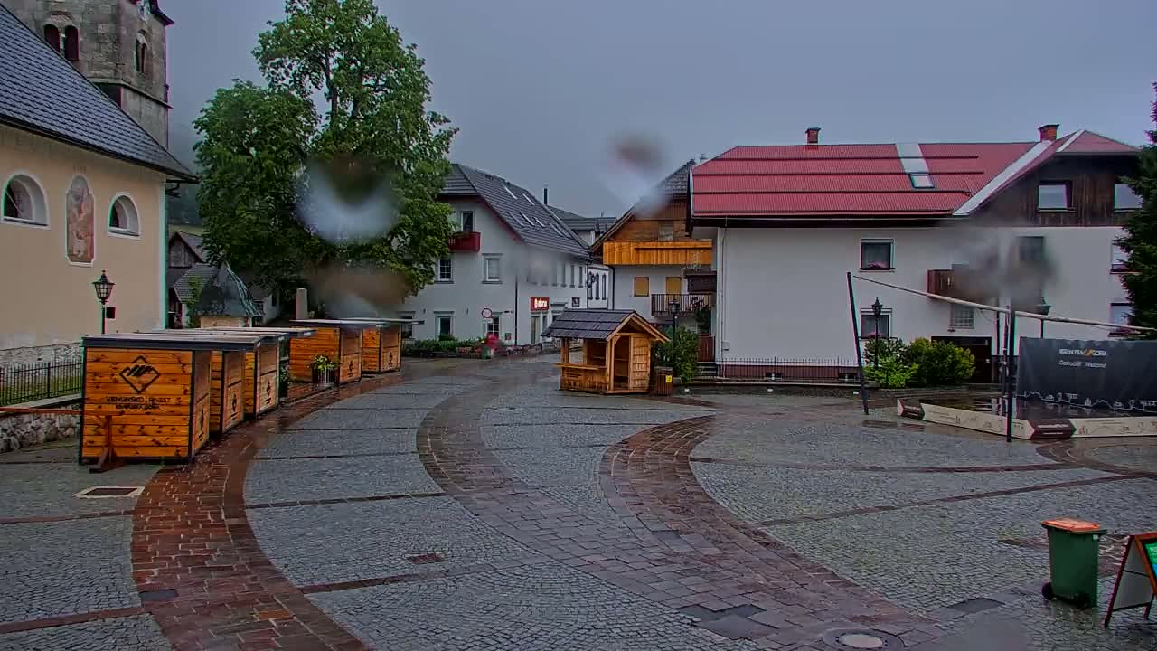Kranjska Gora Town Center Live Cam - Jesenice, Gorenjska (Upper Carniola), Slovenia