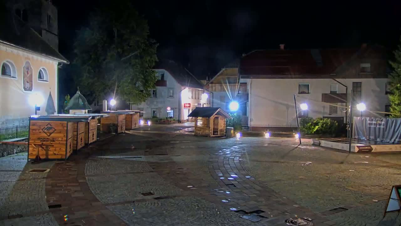 Kranjska Gora Town Center Live Cam - Jesenice, Gorenjska (Upper Carniola), Slovenia