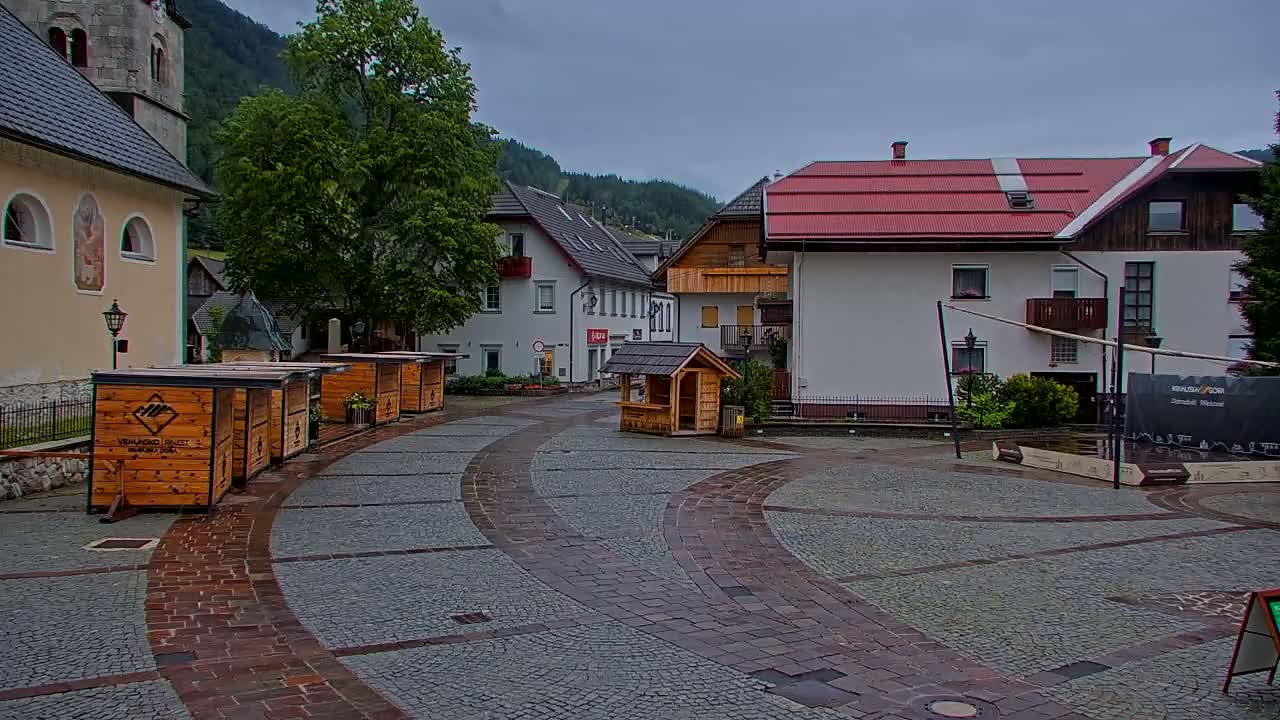 Kranjska Gora Town Center Live Cam - Jesenice, Gorenjska (Upper Carniola), Slovenia