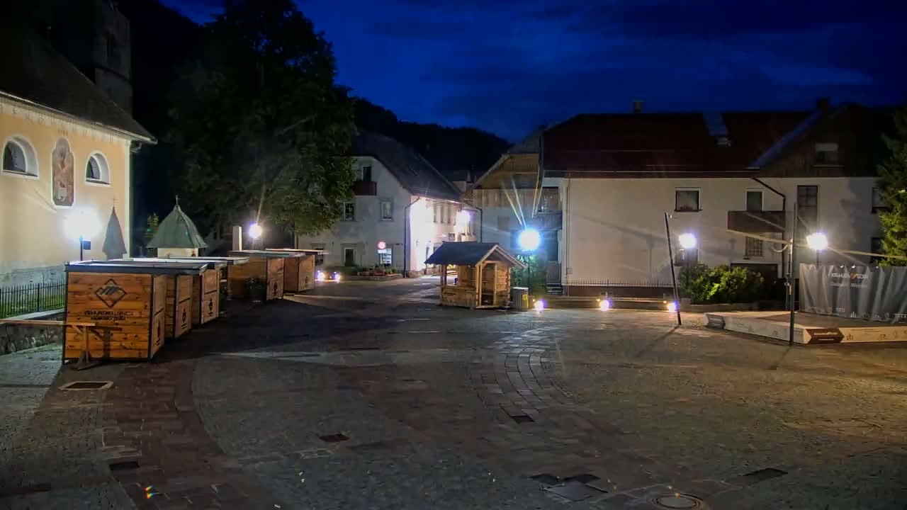 Kranjska Gora Town Center Live Cam - Jesenice, Gorenjska (Upper Carniola), Slovenia