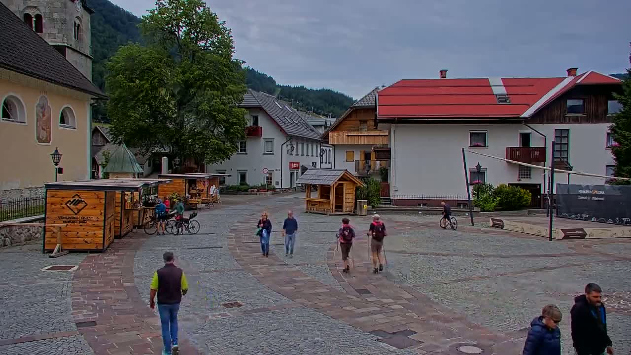 Kranjska Gora Town Center Live Cam - Jesenice, Gorenjska (Upper Carniola), Slovenia