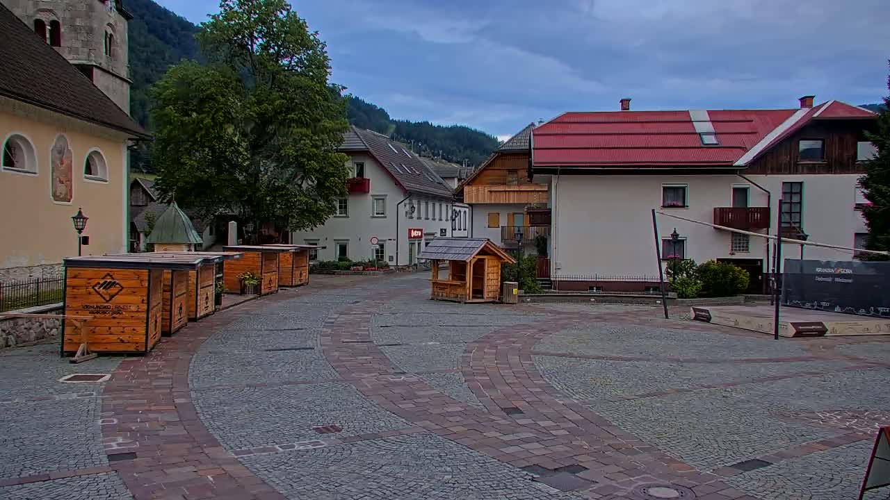 Kranjska Gora Town Center Live Cam - Jesenice, Gorenjska (Upper Carniola), Slovenia
