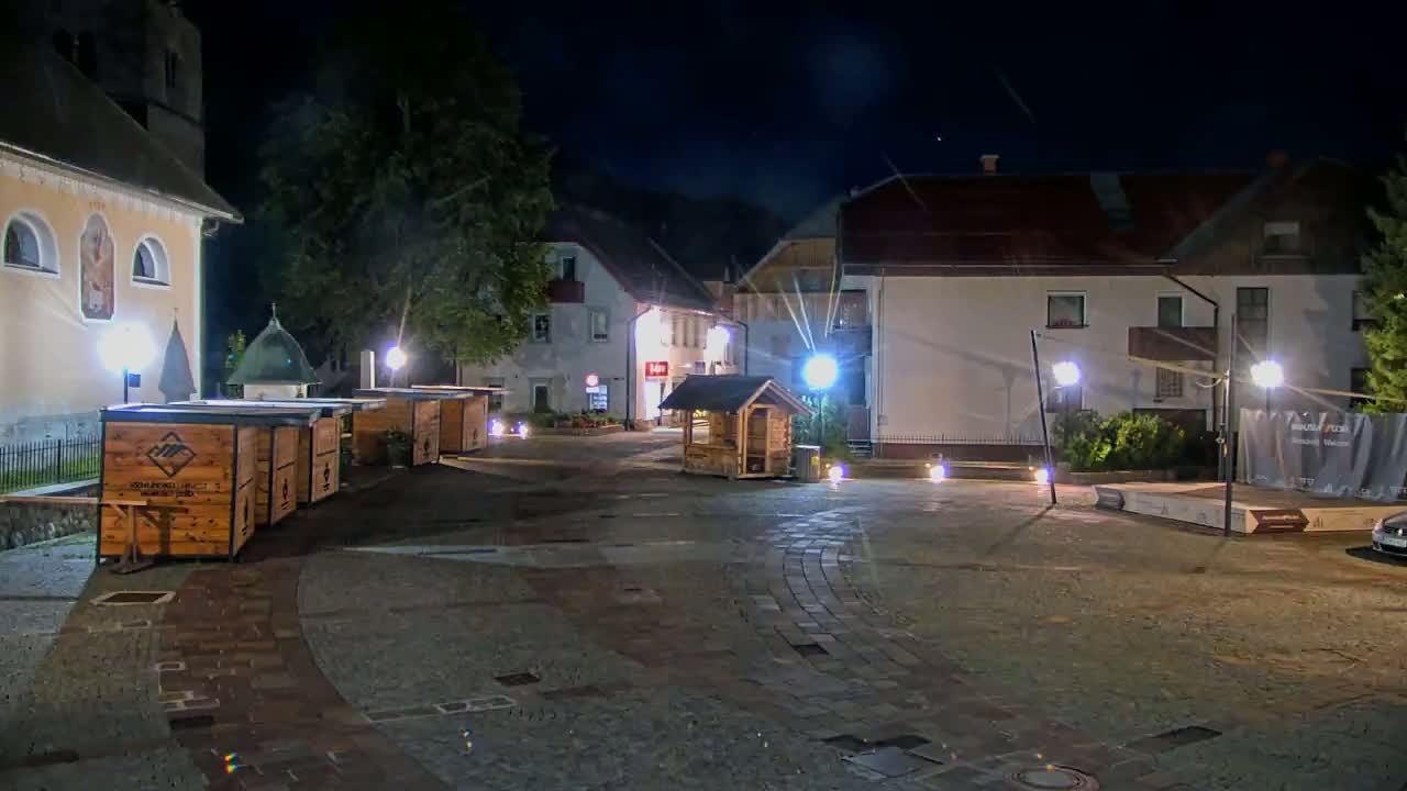 Kranjska Gora Town Center Live Cam - Jesenice, Gorenjska (Upper Carniola), Slovenia