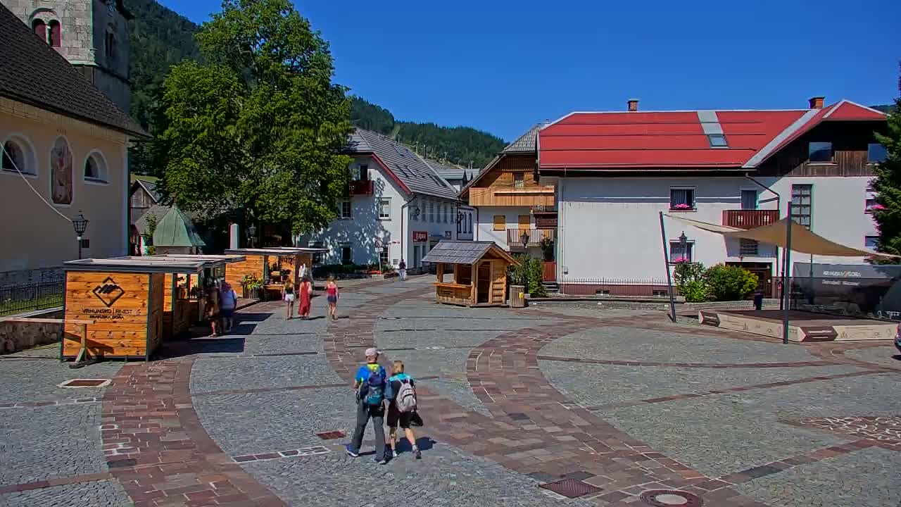 Kranjska Gora Town Center Live Cam - Jesenice, Gorenjska (Upper Carniola), Slovenia