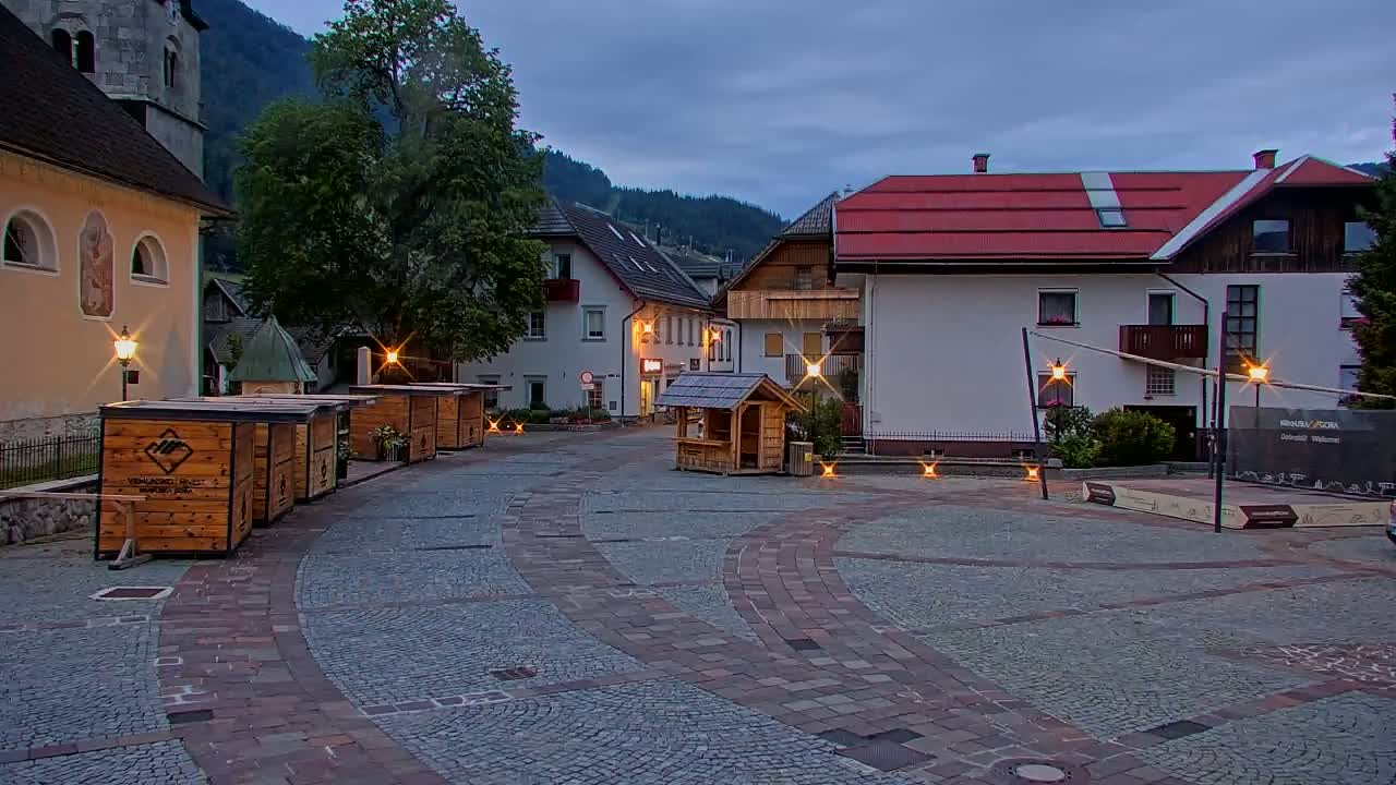 Kranjska Gora Town Center Live Cam - Jesenice, Gorenjska (Upper Carniola), Slovenia