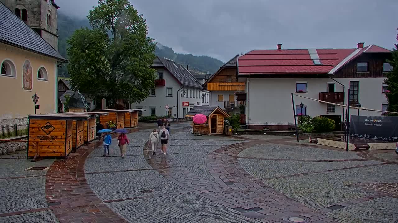 Kranjska Gora Town Center Live Cam - Jesenice, Gorenjska (Upper Carniola), Slovenia