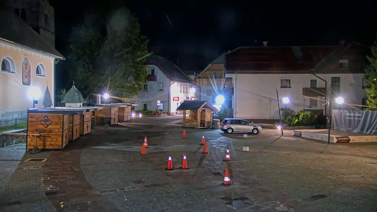 Kranjska Gora Town Center Live Cam - Jesenice, Gorenjska (Upper Carniola), Slovenia