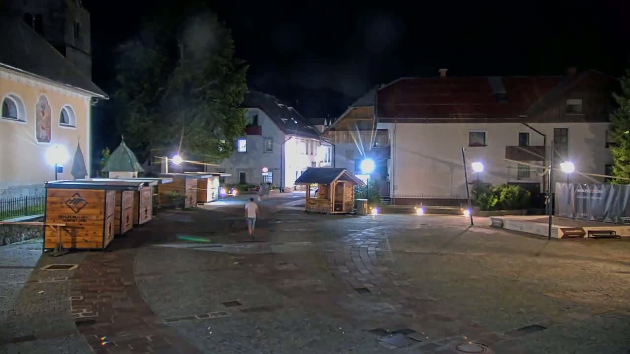 Kranjska Gora Town Center Live Cam - Jesenice, Gorenjska (Upper Carniola), Slovenia