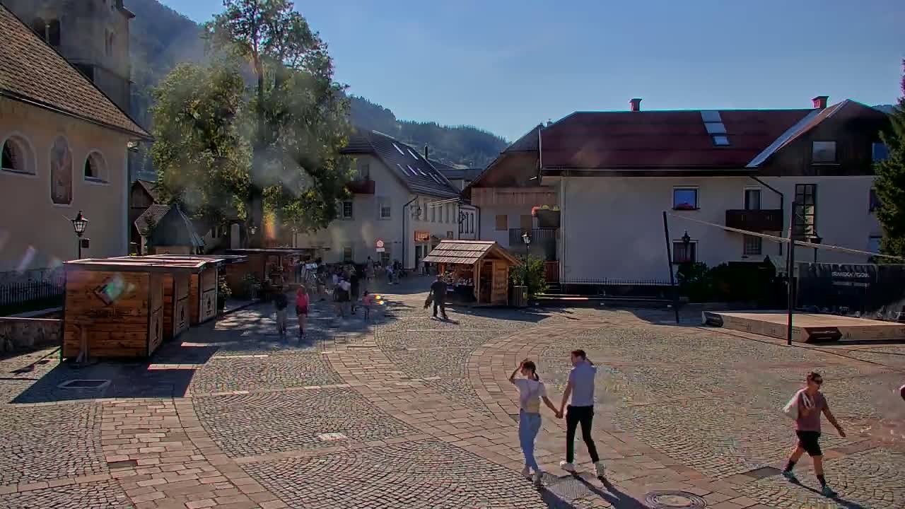 Kranjska Gora Town Center Live Cam - Jesenice, Gorenjska (Upper Carniola), Slovenia