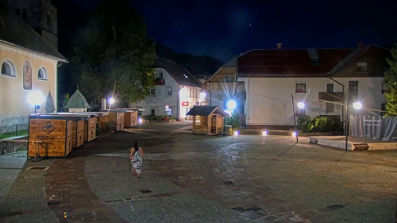 Kranjska Gora Town Center Live Cam - Jesenice, Gorenjska (Upper Carniola), Slovenia