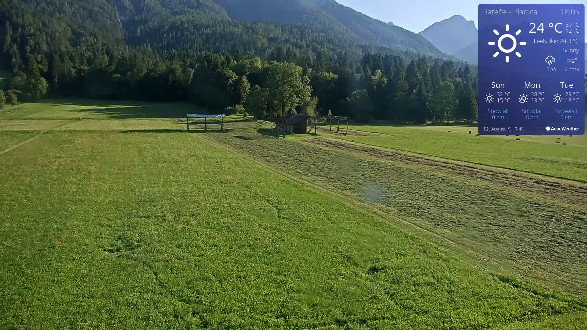 Kranjska Gora Town Center Live Cam - Jesenice, Gorenjska (Upper Carniola), Slovenia