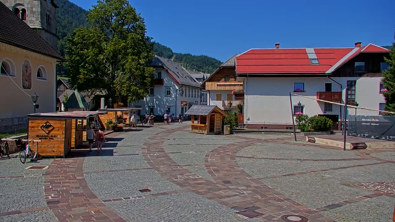 Kranjska Gora Town Center Live Cam - Jesenice, Gorenjska (Upper Carniola), Slovenia
