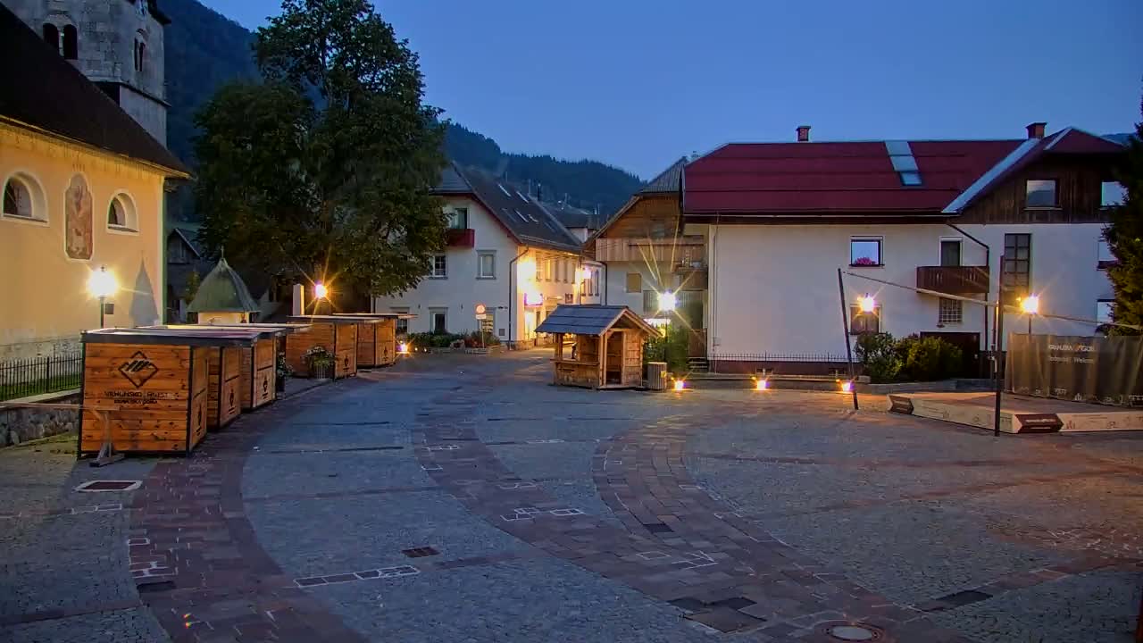 Kranjska Gora Town Center Live Cam - Jesenice, Gorenjska (Upper Carniola), Slovenia