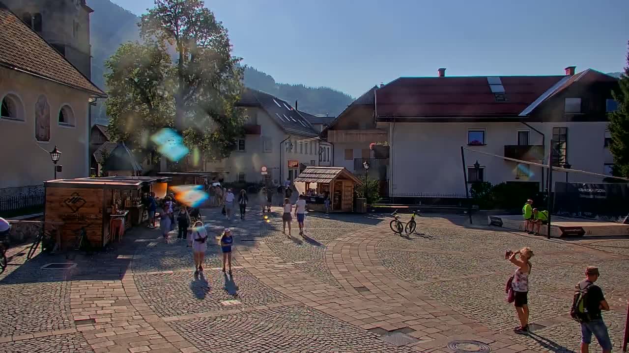 Kranjska Gora Town Center Live Cam - Jesenice, Gorenjska (Upper Carniola), Slovenia