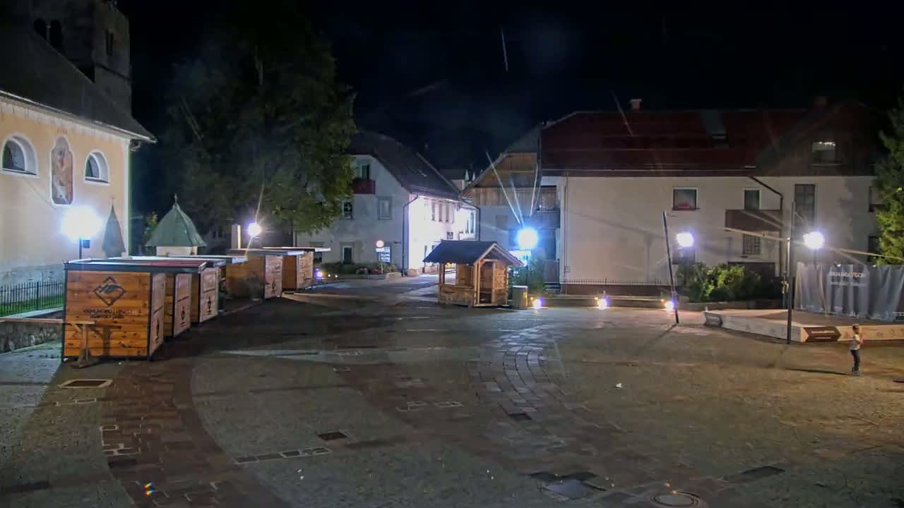 Kranjska Gora Town Center Live Cam - Jesenice, Gorenjska (Upper Carniola), Slovenia