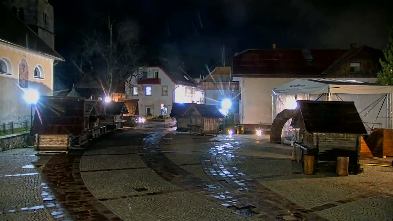 Kranjska Gora Town Center Live Cam - Jesenice, Gorenjska (Upper Carniola), Slovenia