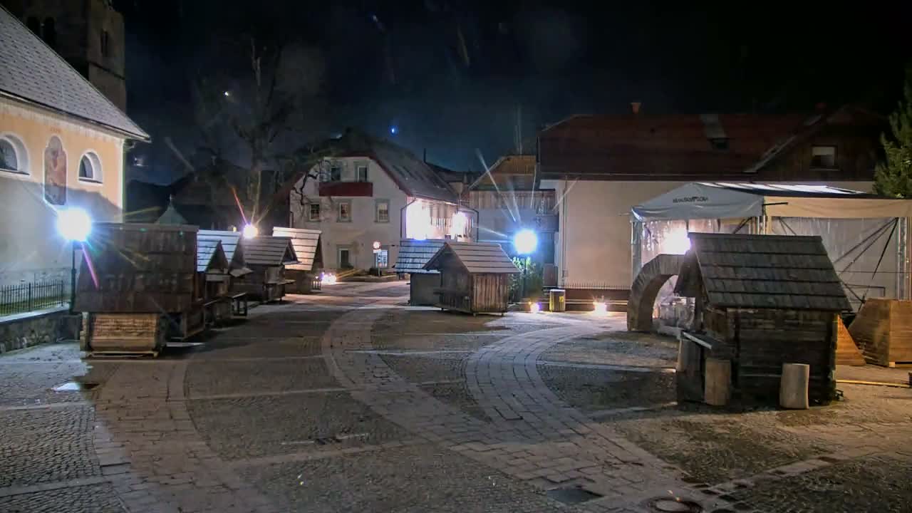 Kranjska Gora Town Center Live Cam - Jesenice, Gorenjska (Upper Carniola), Slovenia