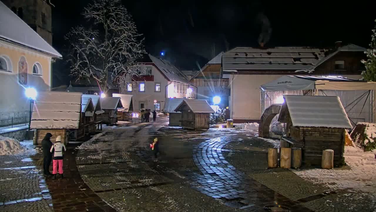 Kranjska Gora Town Center Live Cam - Jesenice, Gorenjska (Upper Carniola), Slovenia