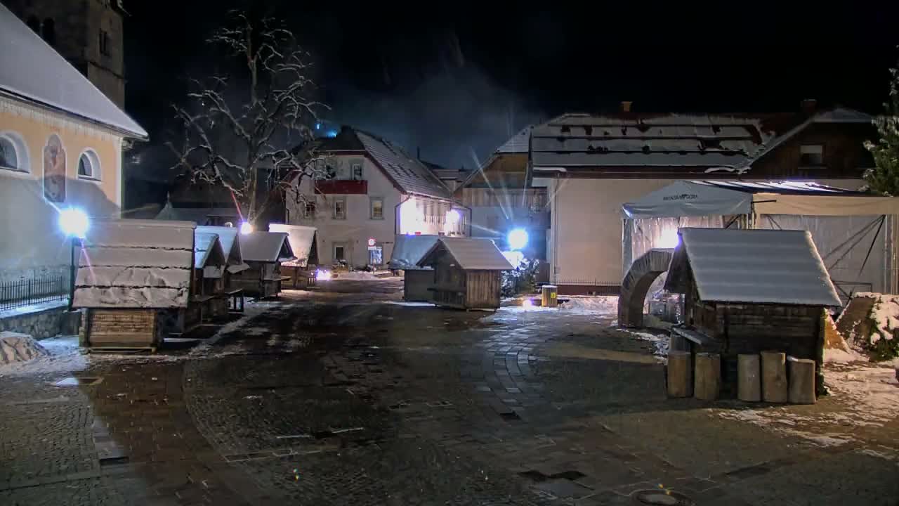Kranjska Gora Town Center Live Cam - Jesenice, Gorenjska (Upper Carniola), Slovenia